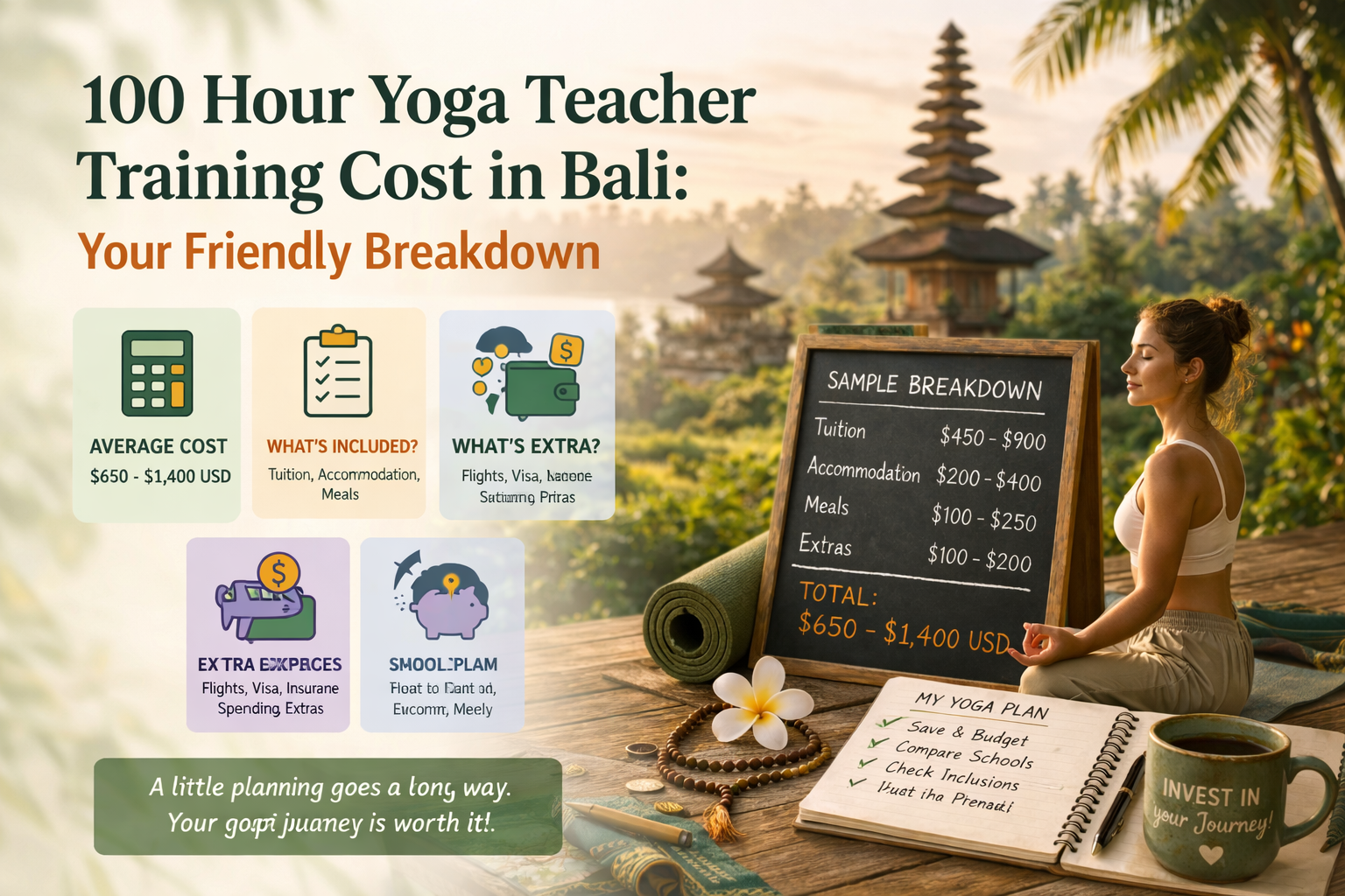 100 Hour Yoga Teacher Training Cost in Bali